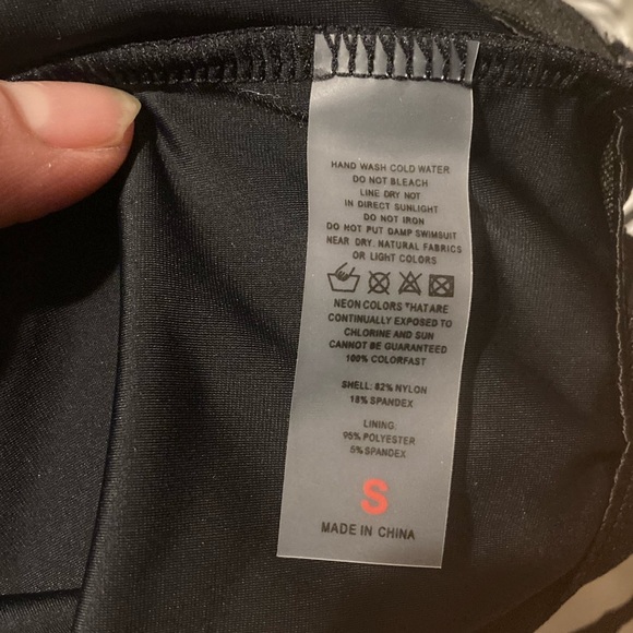 NWT Ladies Size Small 2 piece black bathing suit - Picture 6 of 16